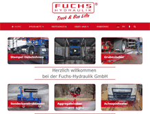 Tablet Screenshot of fuchs-hydraulik.de